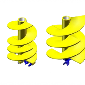 Punte per aste elicoidali con attacco filettato | Helicoidal Pipes Head with conical thread