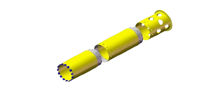 Tubo camicia a singola parete con giunto a vite | Single wall casing pipe with screw joint